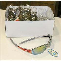 BOX OF SILVER SUNGLASSES