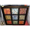 Image 1 : 345"X34" FRAMED BOMBAY COMPANY PICTURE COLORFUL