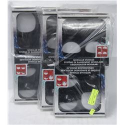 LOT OF 6 MODULAR STORAGE UNITS