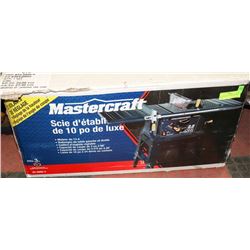 MASTERCRAFT 10" DELUXE TABLE SAW.