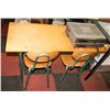 Image 1 : SCHOOL DESK WITH 2 CHAIRS