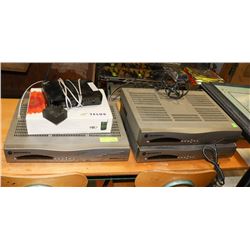 LOT OF 5 ASSORTED TV BOXES AS IS