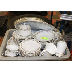 MADE CHINA FLORAL DESIGN DISH SET