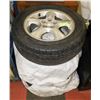 Image 1 : SET OF FOUR 5 BOLT RIMS W/ P215/60R16 BRIDGESTONE