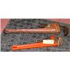 Image 1 : 2 RIDGID ADJUSTABLE WRENCHES 14", 18"