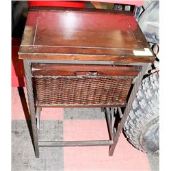 SIDE TABLE WITH STORAGE. 18X14X28