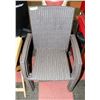 Image 1 : SET OF 4 RATTAN PATIO CHAIRS.
