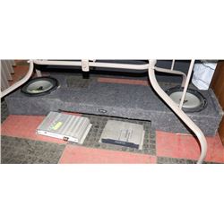 2 KENWOOD AMPS SOLD WITH 2 JL AUDIO SUBWOOFERS