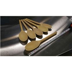 9" WOODEN SPOONS - LOT OF 6
