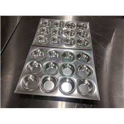 12 CUP ALUMINUM MUFFIN PANS - LOT OF 2