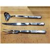 Image 1 : STAINLESS BUFFETWARE, KNIFE, FORK, LADLE LOT OF 3
