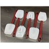 Image 1 : 10" SILICONE "SPOONULAS" RED HANDLE - LOT OF 6