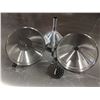 Image 1 : 5" WIDE MOUTH FUNNEL & STRAINERS LOT OF 3