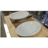 Image 1 : 15" WHITE CERAMIC OVAL PLATTERS, JR - LOT OF 6