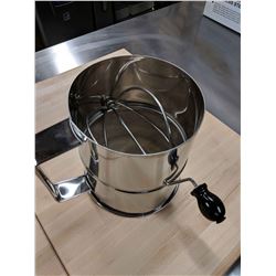 8 CUP STAINLESS STEEL ROTARY SIFTER
