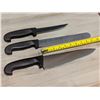 Image 1 : 10" CHEF, 10" SLICING, 6" BONING - SET OF 3 KNI