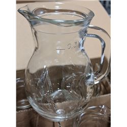 10-1/4OZ/300ML GLASS PITCHERS-LOT OF 12 (2 BOXES)