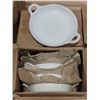 Image 1 : 9.5OZ PORCELAIN CASSEROLE DISHES-LOT OF 6 (1 BOX)