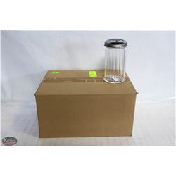 CHEESE OR PEPPER SHAKERS LOT OF 12 NEW