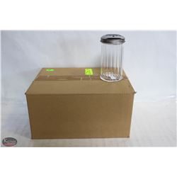 CHEESE OR PEPPER SHAKERS LOT OF 12 NEW