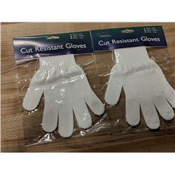 SMALL (8.75") CUT-RESISTANT GLOVES - LOT OF 2