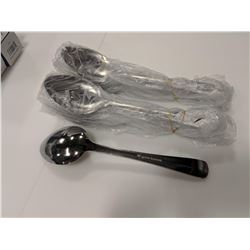 STAINLESS HEAVY WEIGHT TABLESPOONS - LOT OF 24