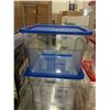 Image 1 : 12QT CLEAR POLYCARB INGREDIENT BINS - LOT OF 2