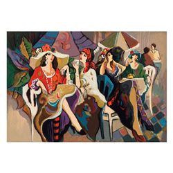 Isaac Maimon,  Cafe Parasol  Limited Edition Serigraph, Numbered and Hand Signed with Letter of Auth