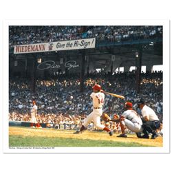  Rose Hitting in Crosley Field  Archival Photograph Featuring Pete Rose Taken by Photographer Sarge 