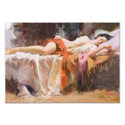 Pino (1939-2010), "Restless Beauty" Artist Embellished Limited Edition on Canvas (40" x 28"), AP Num