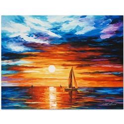 Leonid Afremov  Touch of Horizon  Limited Edition Giclee on Canvas, Numbered and Signed; Certificate