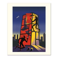 Mark Kostabi,  Panic In The Minefield  Limited Edition Serigraph, Numbered and Hand Signed with Cert