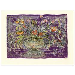  Floral Mystic  Limited Edition Lithograph by Edna Hibel (1917-2014), Numbered and Hand Signed with 