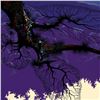 Image 2 : Eyvind Earle (1916-2000), "Purple Coastline" Limited Edition Serigraph on Paper; Numbered & Hand Sig