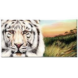 "White Bengal" Limited Edition Giclee on Canvas by Martin Katon, Numbered and Hand Signed with COA. 