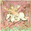 Image 2 : Edna Hibel (1917-2014), "Swift Rider" Limited Edition Lithograph with Remarque, Numbered and Hand Si