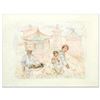 Image 1 : "Then and Now" Limited Edition Lithograph by Edna Hibel (1917-2014), Numbered and Hand Signed with C
