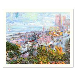 Marco Sassone,  View At Bay Bridge  Limited Edition Serigraph (40  x 32 ), Numbered and Hand Signed 