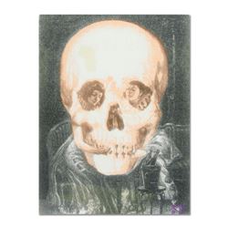 Ringo Daniel Funes, (Protege of Andy Warhol's Apprentice, Steve Kaufman),  Gothic Skull (Dali Homage