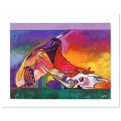  Calling on the Power of the Buffalo  is a Limited Edition Giclee on Canvas by John Nieto, Numbered 