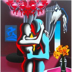 Mark Kostabi "Embracing The Future" Original Serigraph