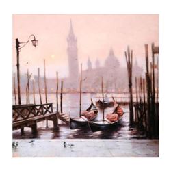 Vakhtang, "San Marco Twilight" Limited Edition Hand Embellished Giclee on Canvas, Numbered and Hand 