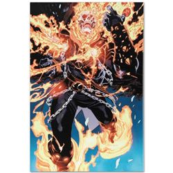 Marvel Comics  Ghost Rider #28  Numbered Limited Edition Giclee on Canvas by Tan Eng Huat with COA.