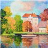 Image 2 : Alexander Antanenka, "Country Estate" Original Oil Painting on Canvas, Hand Signed with Certificate 