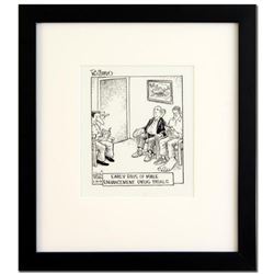 Bizarro!  Male Enhancement  is a Framed Original Pen & Ink Drawing by Dan Piraro, Hand Signed by the