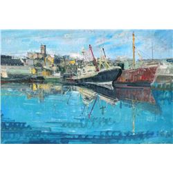 Alex Zwarenstein  Penzance Harbor  Giclee on Canvas