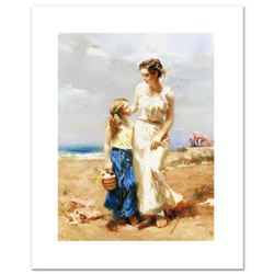 "By the Sea" Limited Edition Artist-Embellished Giclee on Canvas by Pino (1939-2010). AP Numbered an