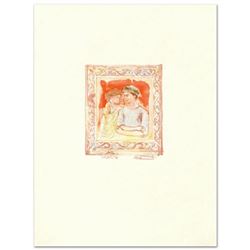  Romance  Limited Edition Lithograph by Edna Hibel (1917-2014), Numbered and Hand Signed with Certif