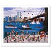 Image 1 : "Beneath The Brooklyn Bridge" Limited Edition Lithograph by Jane Wooster Scott, Numbered and Hand Si