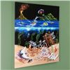 Image 3 : "Sand Bar 2" Mural Limited Edition Hand-Embellished Giclee on Canvas (42" x 53") by Michael Godard, 